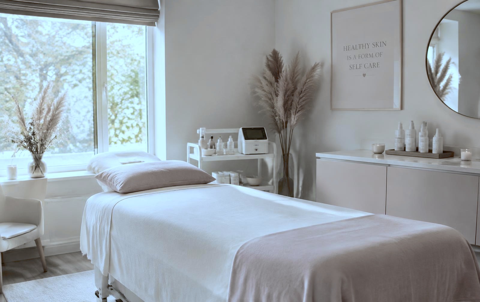 Private treatment room at Laser Skin Solutions